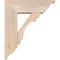 Ekena Millwork Olympic Traditional Smooth Bracket w/ Offset Brace, Douglas Fir, 7 1/2"W x 22"D x 26"H BKT0806X22X26OLY01SDF - alternate 3